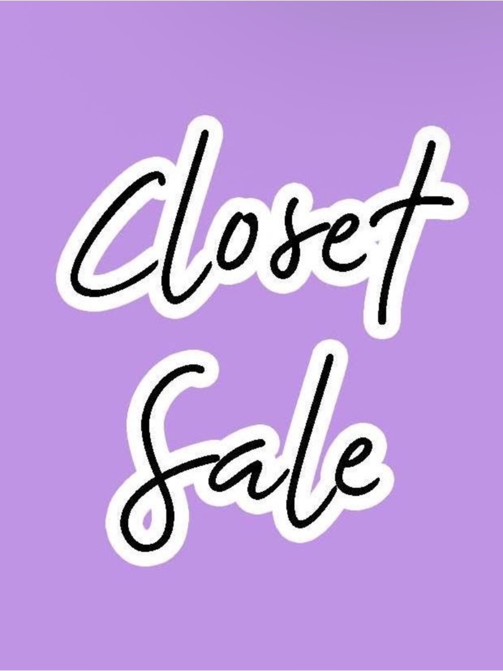 CLOSET SALE - Picture 1 of 1